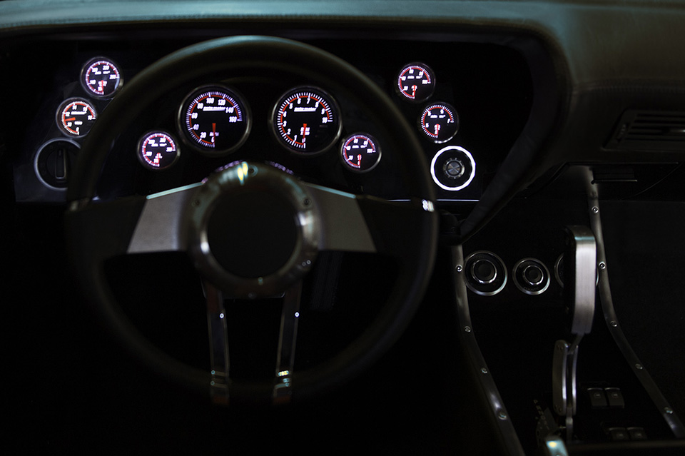 Hemi Cuda by Porsager interior dash