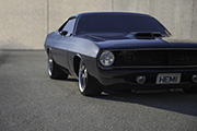 Hemi Cuda by Porsager front closeup