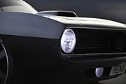 Hemi Cuda by Porsager front headlight